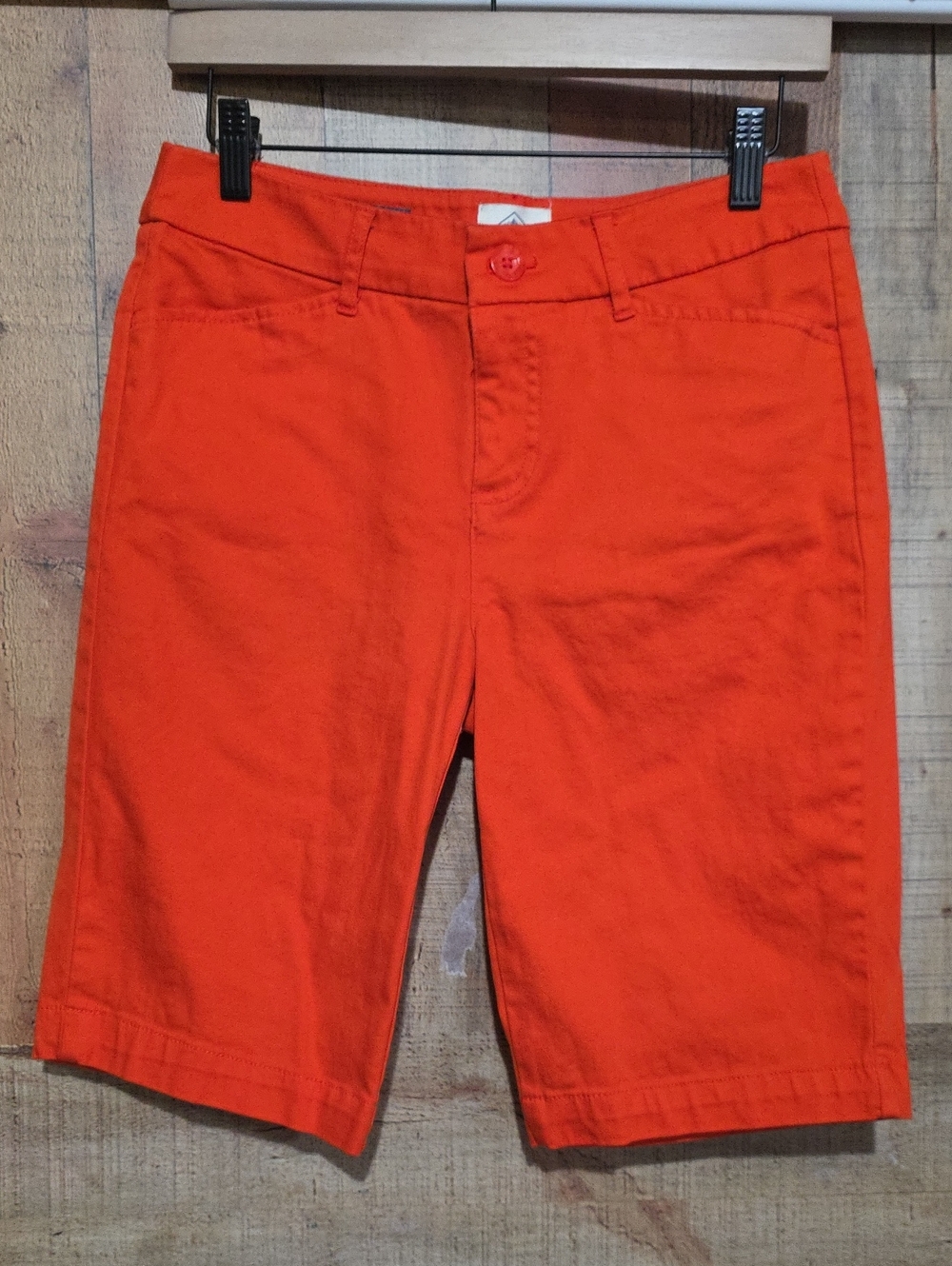 St. John's Bay Bright Orange Bermuda Shorts